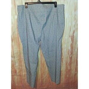Laura Cruz Plaid Taper Pull-on Pants Sz 3X
